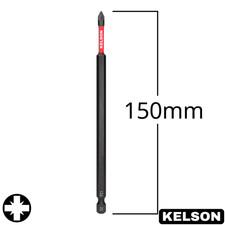1 x PZ1  150mm Extra Long Pozi 1 Impact Screwdriver Bit 1/4" Magnetic KELSON