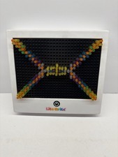 2014 Hasbro Lite Brite White Battery Operated Tested Pegs and Case