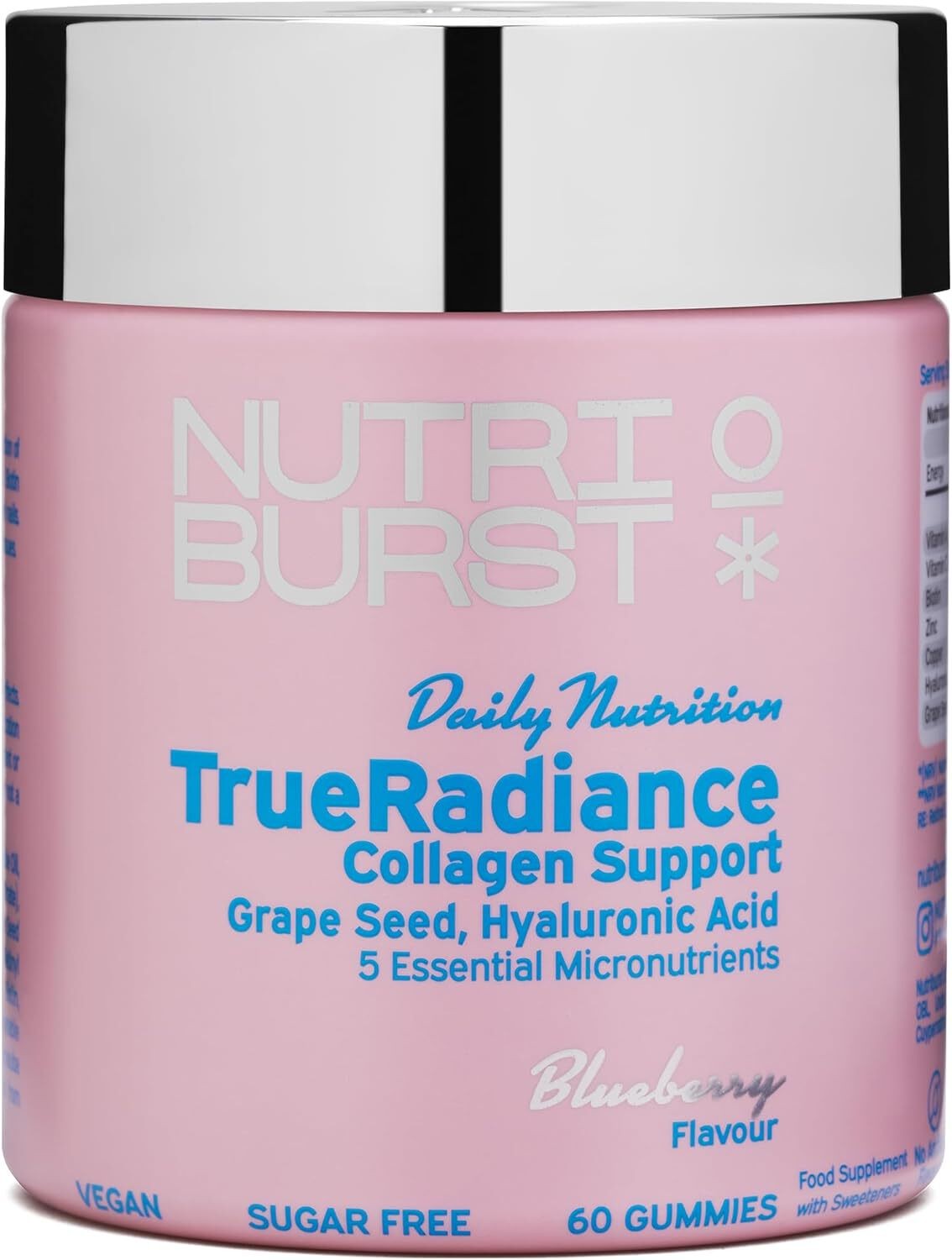 Nutriburst TrueRadiance Collagen Gummies with Biotin & Vitamin C - 60 Count