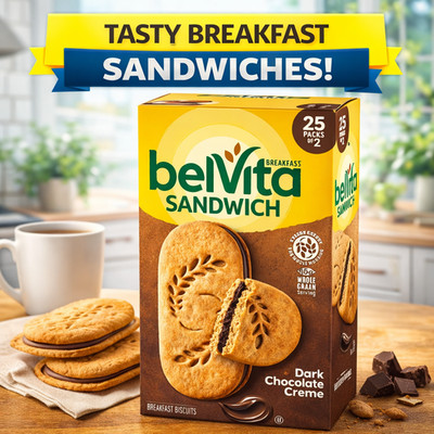 Belvita Dark Chocolate Creme Breakfast Biscuits 25 Pk. - Fast / Free Shipping