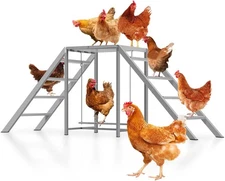 Chicken perch with swing, chicken perch, chicken coop accessories and toys
