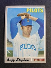 1970 Topps Baseball Buzz Stephen Seattle Pilots Card #533