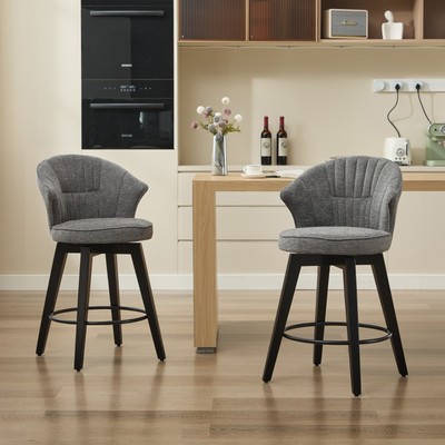 Swivel Counter Height Kitchen Dining Bar Stool Barstool Tufted