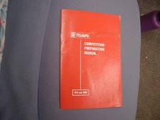 British Leyland Triumph Competition Preparation Manual Gt6 2000 Vintage Race