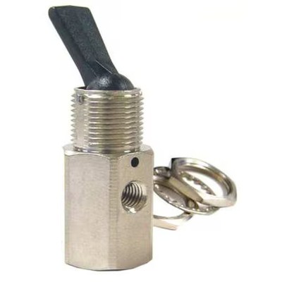 Pneumadyne C030103 Toggle Valve, Nc, Brass, 3 Way