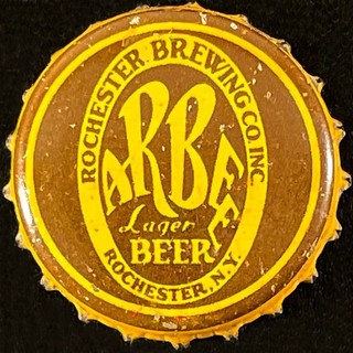 ARBEE CORK CONE TOP BEER CAN BOTTLE CAP ROCHESTER BREWING NEW YORK CROWNS NY OLD