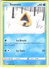Carta Pokemon Snorunt 034/172 stelle brillanti BRS NM TCG