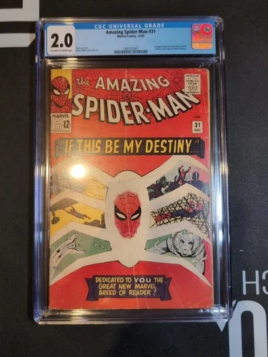 Amazing Spider-Man #31 (1965) CGC 2.0 1st APP Gwen Stacy, Harry Osborn;Ditko C/A