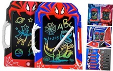 LCD Writing Tablet Pack  Red  Blue Hero Styles with Web Stylus  Grip, 2