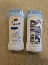 2 X Dove Original Clean Antipt Deodorant Sweat Odor Protection 2.6 Oz 5/26