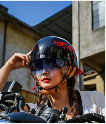 Half Motorcycle Duck Helmet Men Head Safety Colorful Retro Helmets Baseball Cap