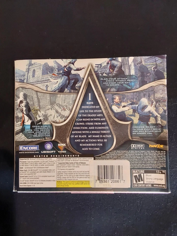 Vintage ASSASSIN'S CREED Ultimate Collection PC Game, Rated M 1997. New - Image 3 of 4