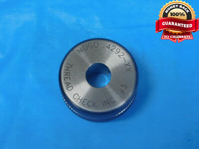 .4292 CLASS XX MASTER PLAIN BORE RING GAGE .4375 -.0083 UNDERSIZE 7/16 11 mm