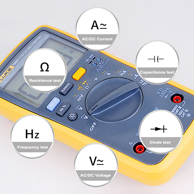 Acquista Digital Multimeter Ac Dc Current Tester Voltage Meter Megometer Capacimeter Tools For Electrician Measuring Instruments Vs-890d in Italia a partire da 19