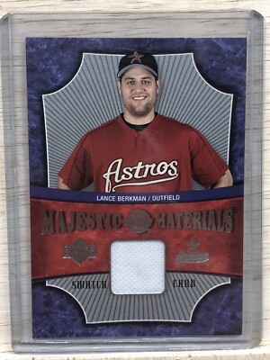 2005 Upper Deck Sweet Spot Majestic Materials Lance Berkman #MM-LB