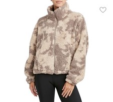 Sage Collective Jet Setter Polar Fleece Teddy Faux Shearling Jacket In Dune, Xl