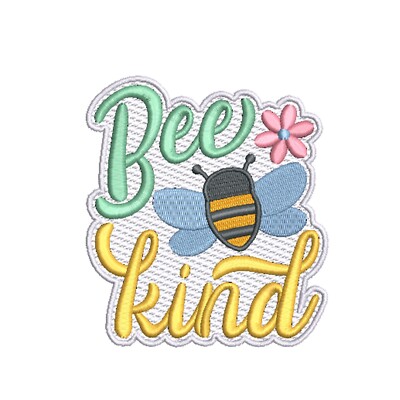 Be Kind Patch Embroidered Iron-on Applique, Positive Vibes Badge
