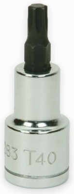 1/2'' Drive Torx Bit Sockets, High-Polished Chrome Finish, Williams