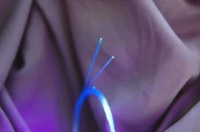 NEW UV BRIGHT BLUE .029" BOW SIGHT FIBER OPTICS 1 FOOT