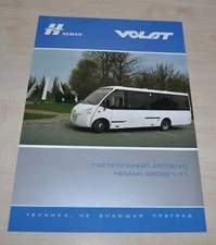 Volat MZKT Neman 420221-11 Iveco BY Bus Russian Brochure Prospekt