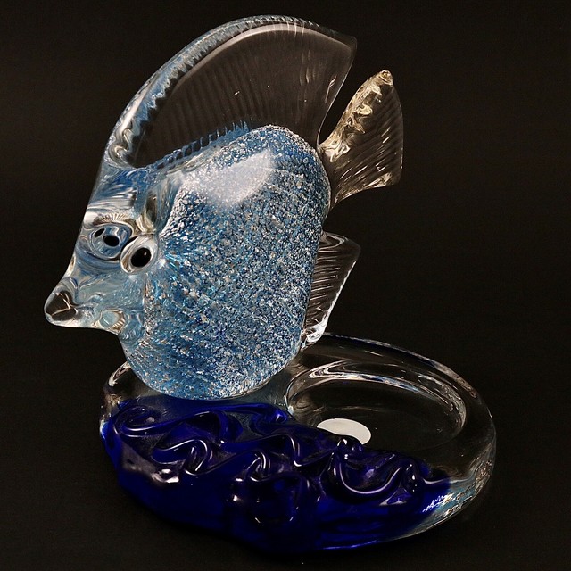 Three Fish Candle Holders PartyLite Blown Art Glass Tealight Votives Nautical eBay