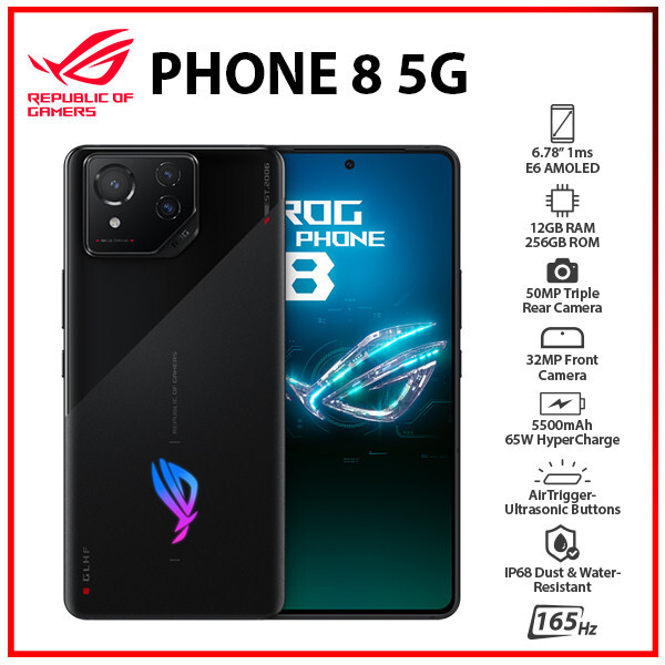 【未開封】ROG Phone 8 12GB+256GB グレー グローバルrom ROG PHONE 8 12G 256G グレー色 グローバルROM版 日本語対応＋