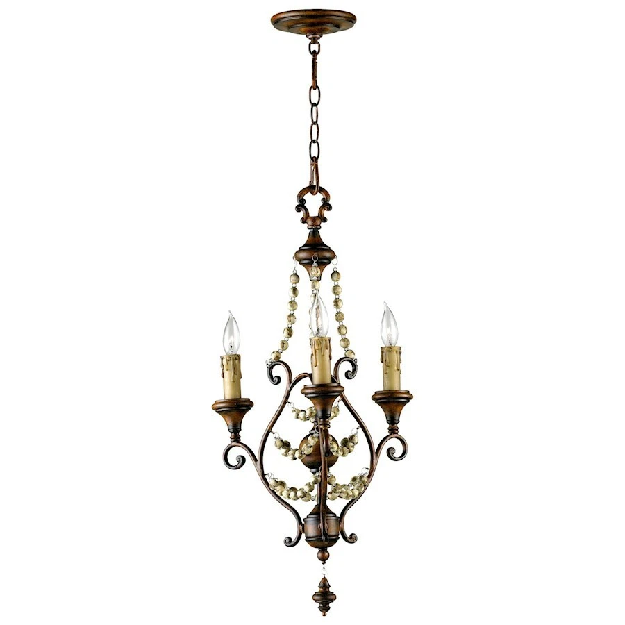 Cyan Design Meriel Three Light Chandelier Antiqued Sienna 03010