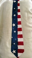 American Flag Mens Unique Design Neck Tie USA Patriotic Elections 4th Of July