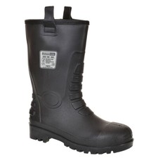 Image of Portwest Neptune Rigger Long Waterproof Safety Boot Fur Lined Steel Toecap Shoes