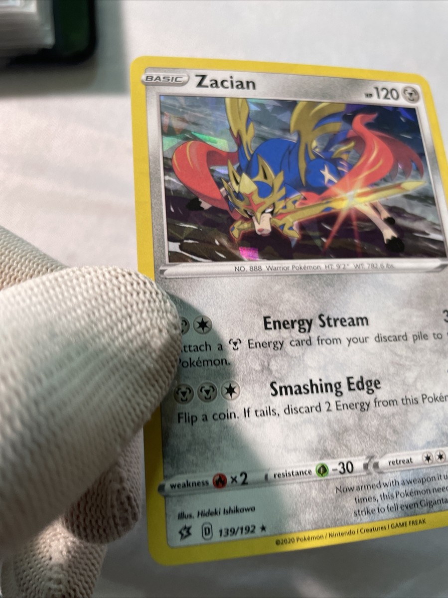 Zacian 139/192 Cracked Ice Rebel Clash Deck Exclusive Holo Zacian 139/192 Cracked Ice Rebel Clash Deck Exclusive Holo