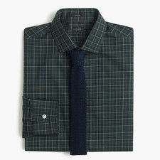 J.Crew Premium Ludlow Shirt in Dark Navy Plaid S 148