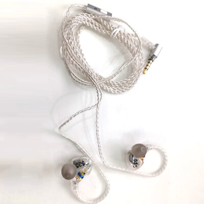 Shure SE535 Headphones Transparent Stereo Isolated Monitor