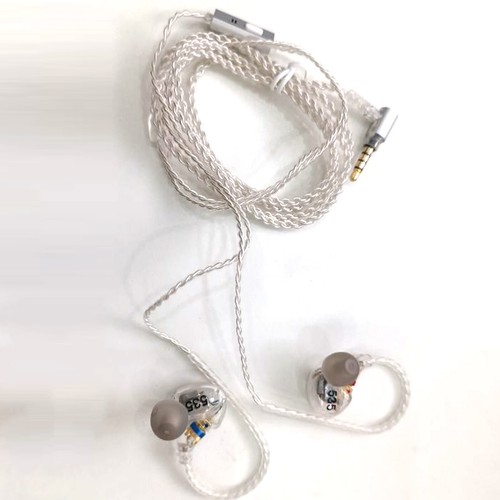 Cable de actualización de monitor aislado estéreo transparente para auriculares Shure SE535 IEMs