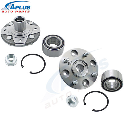 Pair Front Wheel Hub & Bearing Assembly for 2009-2014 Honda Fit Hatchback 4-Door