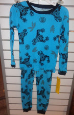 Marvel Avengers Black Panther Boys Size 8 Teal Snug Fit Pajamas NEW with TAGS