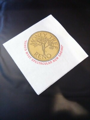 MAPES - MONEY TREE CASINO RENO, NEVADA VINTAGE LOGO NAPKIN GREAT FOR  COLLECTION! | eBay