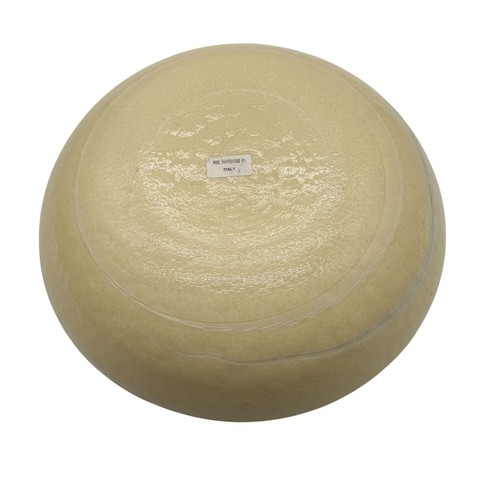 Yalos Murano Cartoccio Fossile Bowl No Flaws Italy Made 16.25"L x 3.5"H - Imagen 6 de 6