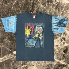 Vintage Yugioh Shirt Mens Large 90s Dark Magician Yami Yugi Exodia 21x27 Anime