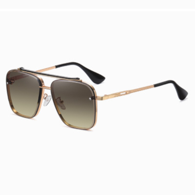 Men Metal Square Oversize Outdoor Sunglasses Driving Fishing Glasses UV400 