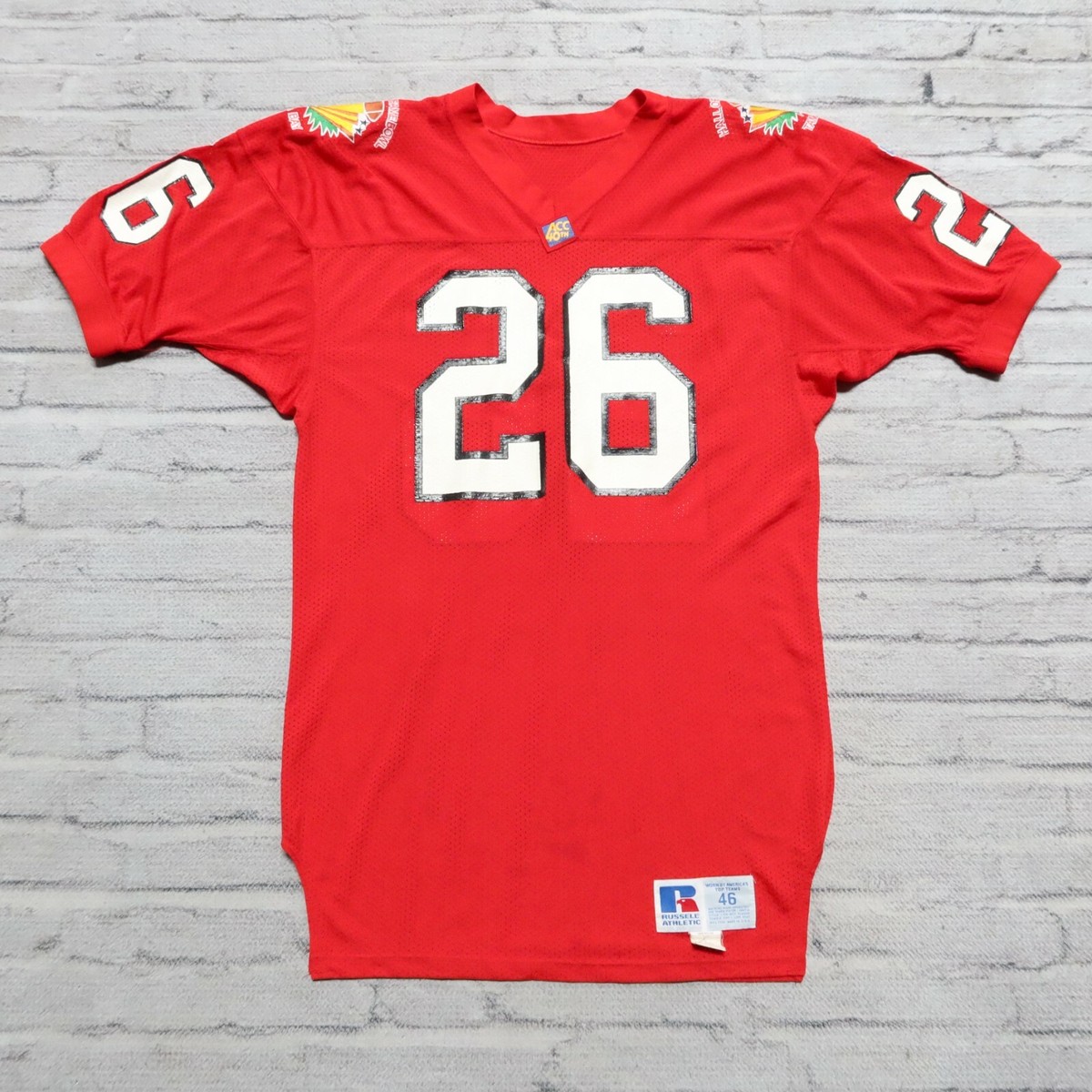 Maillot De Baseball Five Borough Classics Hall Of Fame Taille L Rouge - Sans Manches Col V Vintage | Maillot Sport Rétro Homme
