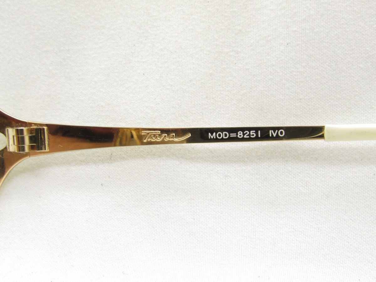 TURA OVERSIZE ROUND DESIGNER GOLD MOD=8251 EYEGLASSES FRAMES  display picture 1