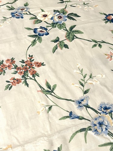 Vintage House N Home Fabric Glazed Floral Chintz 4 Yds 54” W Soft Yellow 1986 EC - Picture 5 of 9