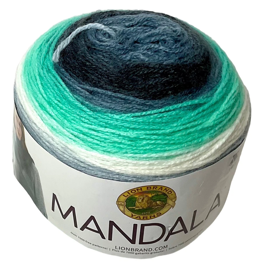 Lion Brand Mandala Yarn “Genie” 525-217 Acrylic Cake Skein, 5.3 Oz. NEW - Image 2 of 4