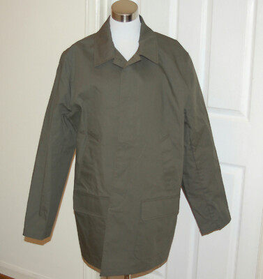 JCrew $248 Ludlow Water-Repellent Mac Jacket L Vintage Fatigue E8564 Green