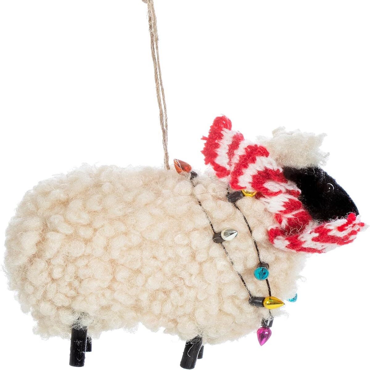 Sass & Belle Sheep with Fairy Lights Christmas Decoration Novelty Festive Decor