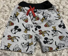 Mickey  Friends Fleece Sweat-shorts size 4T Donald Pluto Goofy Mickey Mouse