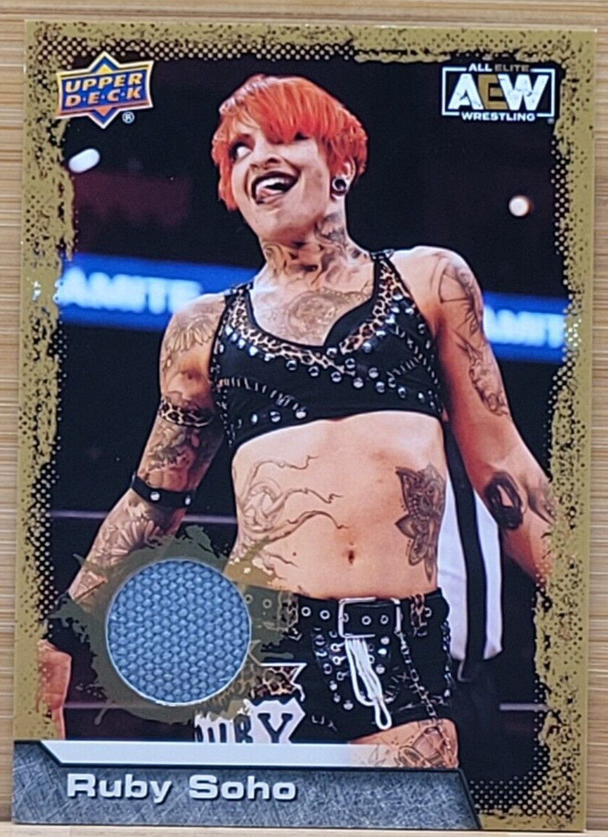 2022 UPPER DECK AEW RUBY SOHO GOLD RELIC ALL ELITE WRESTLING WWE