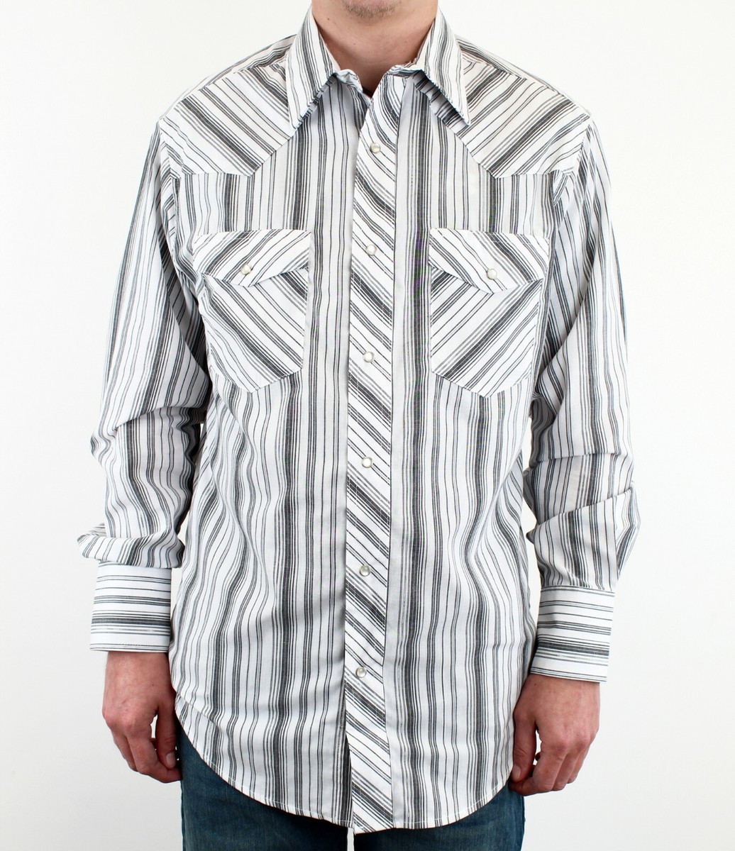 Wrangler Men's Western Fashion Snap Shirt Long Sleeve, Regular Fit