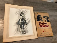 Tim McCoys Real Wild West Show Program + Photo