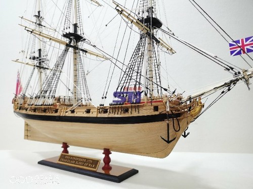 HMS Kingsfisher 1804 1:60 840mm 18-gun Frigate Wooden Model Ship Kit - Picture 2 of 14